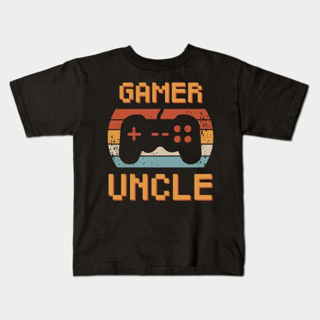 Gamer Uncle Kids T-Shirt by Food in a Can